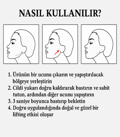 Doğal Botoks Etkili Şeffaf Bant(40 adet)